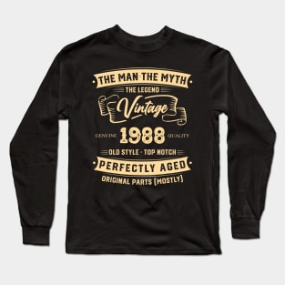 The Legend Vintage 1988 Perfectly Aged Long Sleeve T-Shirt